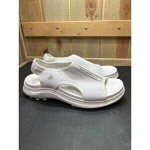 NWOB Skechers Womens Size 9 White Open-Toe Slingback Sport Sandals
